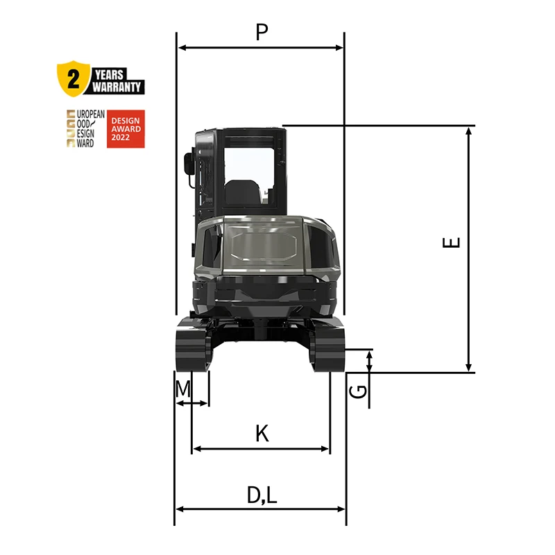 Boleo Diesel Engine 3.5 Ton 4 Ton Small Digger Machine 3.5 Ton Excavator Mini Prices