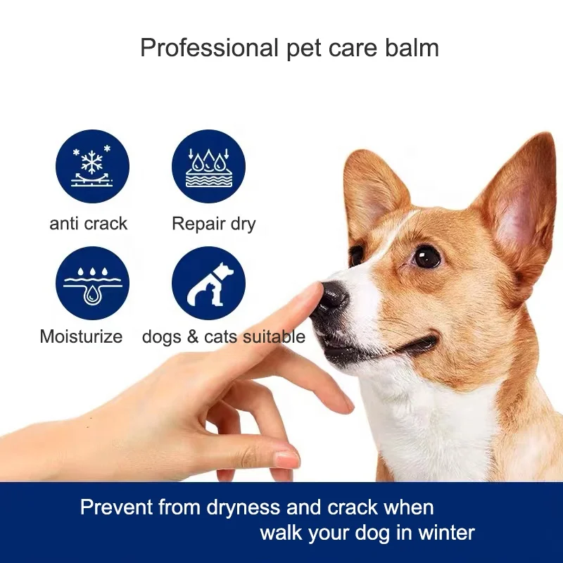 natural anti dry nose and cracked paw heals soothes paw and nose balm for dogs and cats