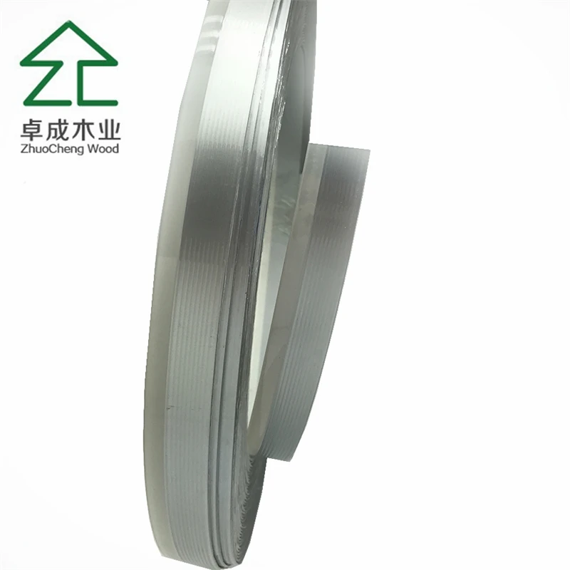 High gloss MDF PVC edge banding customized color plastic strips for furniture