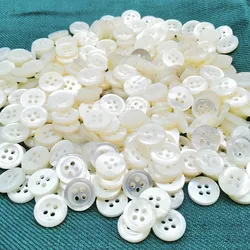 18L 4 holes white mother of pearl shell button 1.9mm-2.0mm thickness, natural real MOP shell button for shirt