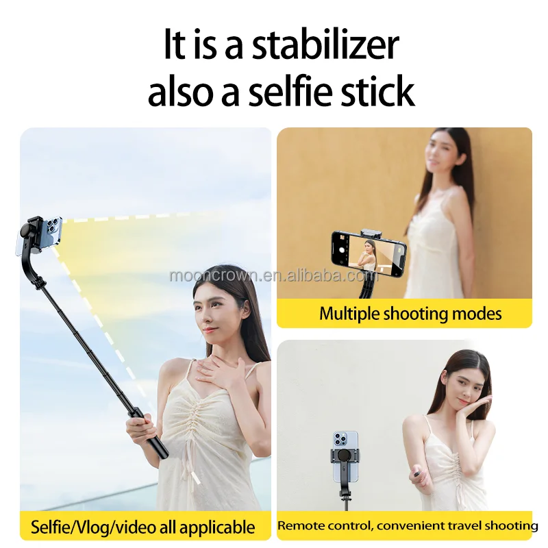 R15 aluminum StabilizerS 360 Rotation extendable remote smart shooting Video Tripod stand mobile phone holder Selfie Stick
