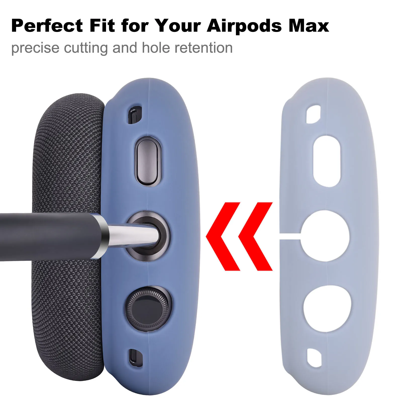 New Wholesale Shockproof Anti-scratch Slim Soft Cover Silicone Headphone Bag Cover Case for Airpods Max Case