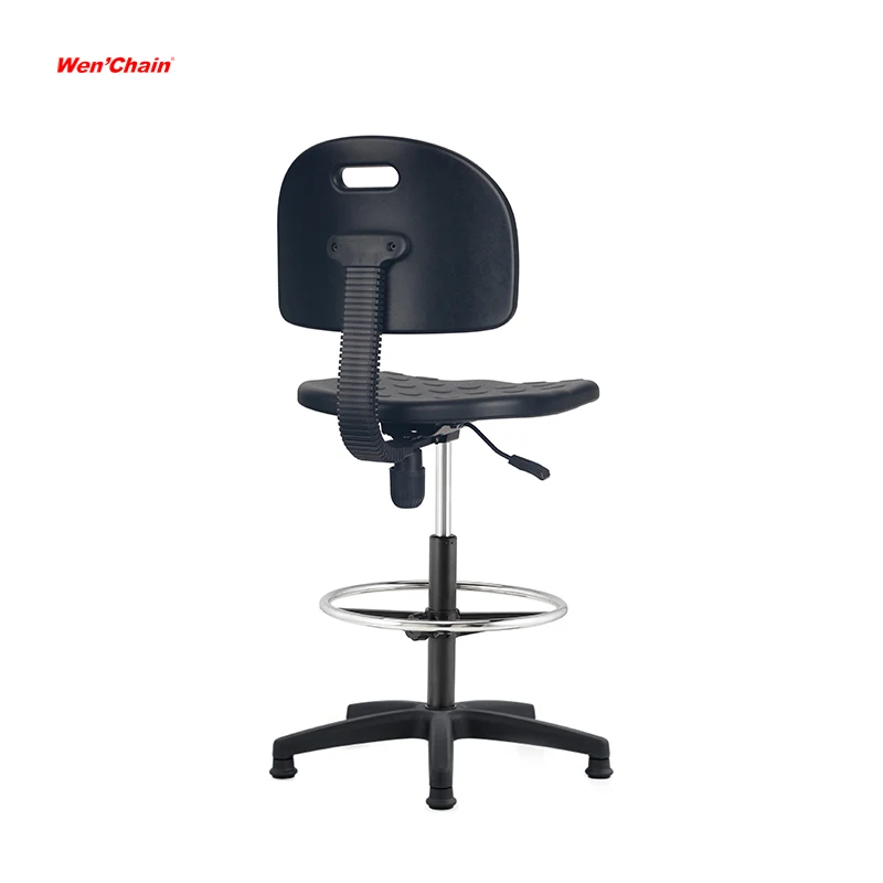 School science laboratory swivel high counter lab stools with back ESD revolving office chair lab stools