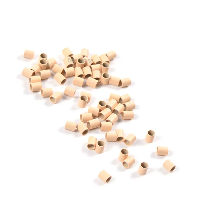 Wholesale 3.1*2.7*3.8mm without lip edge copper hair micro ring beads for hair extensions tools