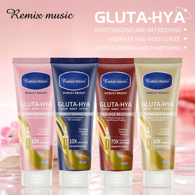 Customization Private Label OEM body scrub face cream & lotion Gluta hya body lotion All-skin types moisturizing lotion Shea