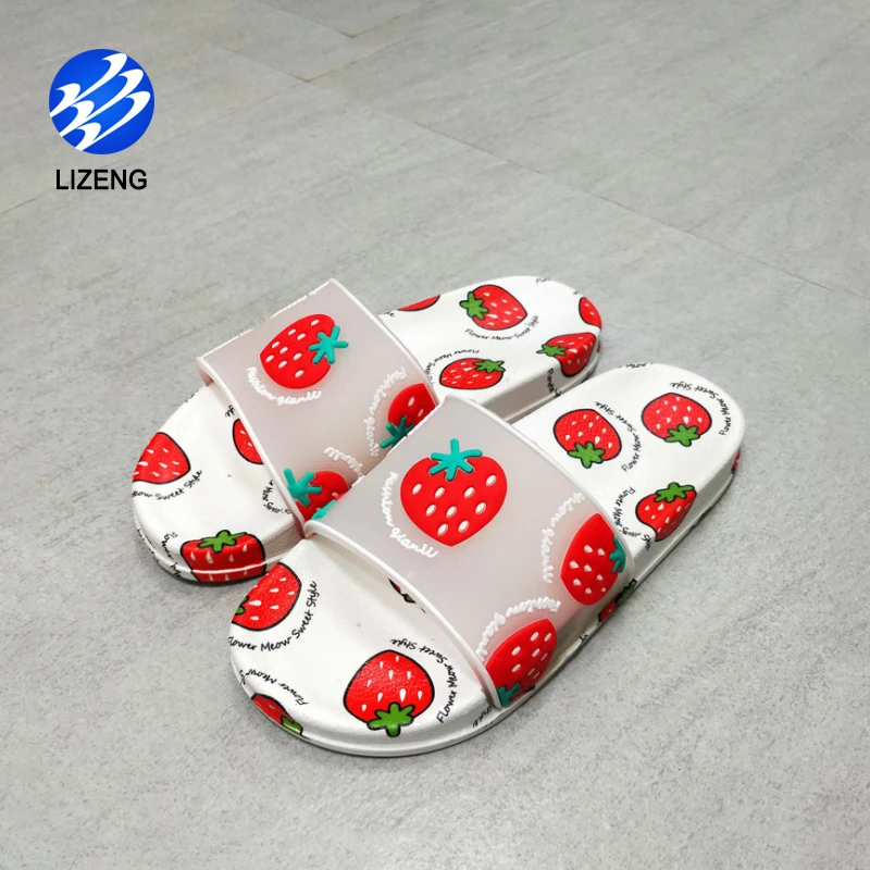 
New Fashion PVC Material Women Fruit Slippers For Outdoor 