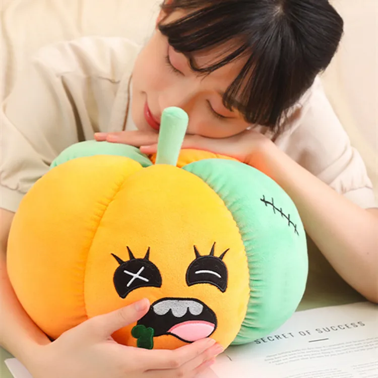 Zombie Pumpkin Stuffed Plush Toy Office Cute Pillow Girl for Children Gift Funny Pumpkin Soft Plush Doll