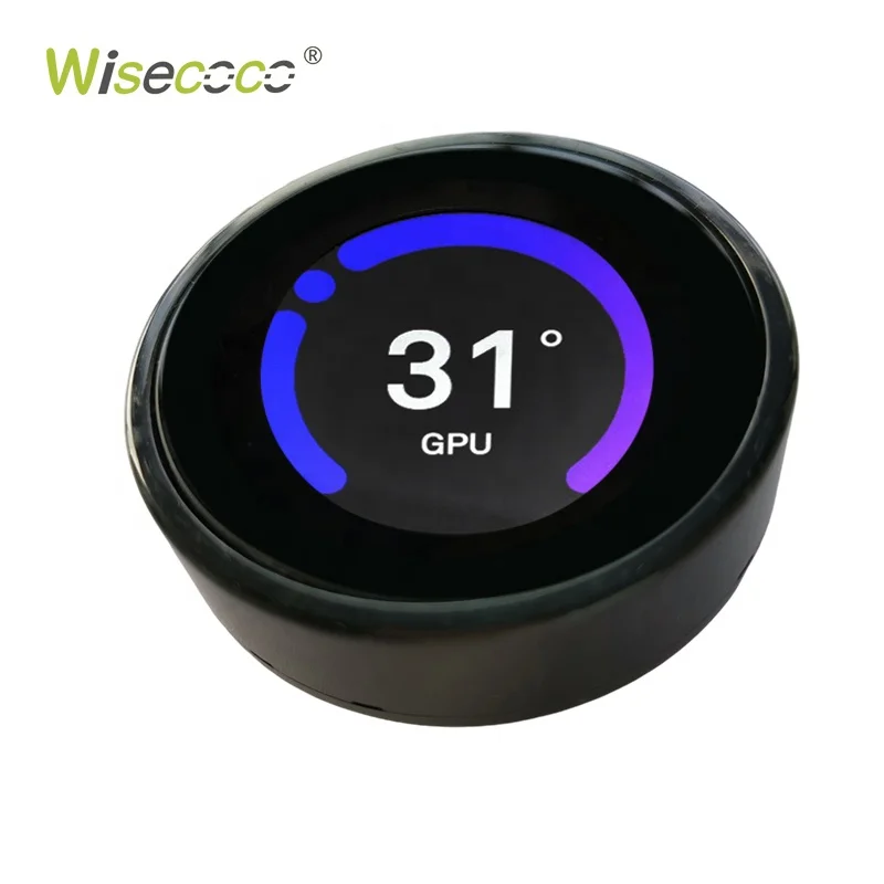 2.1 Inch Smart Knob Tft Lcd Display 480*480 Uart Ips Interface LCD Knob Complete Hmi Solution