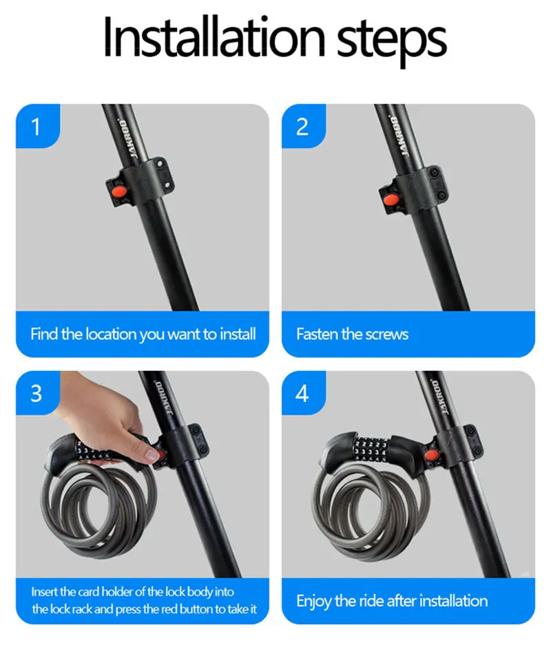 Security Password Mini Steel Spirals Cable Sport Bike Lock Mountain Bike Cycling Bicycle Code Lock