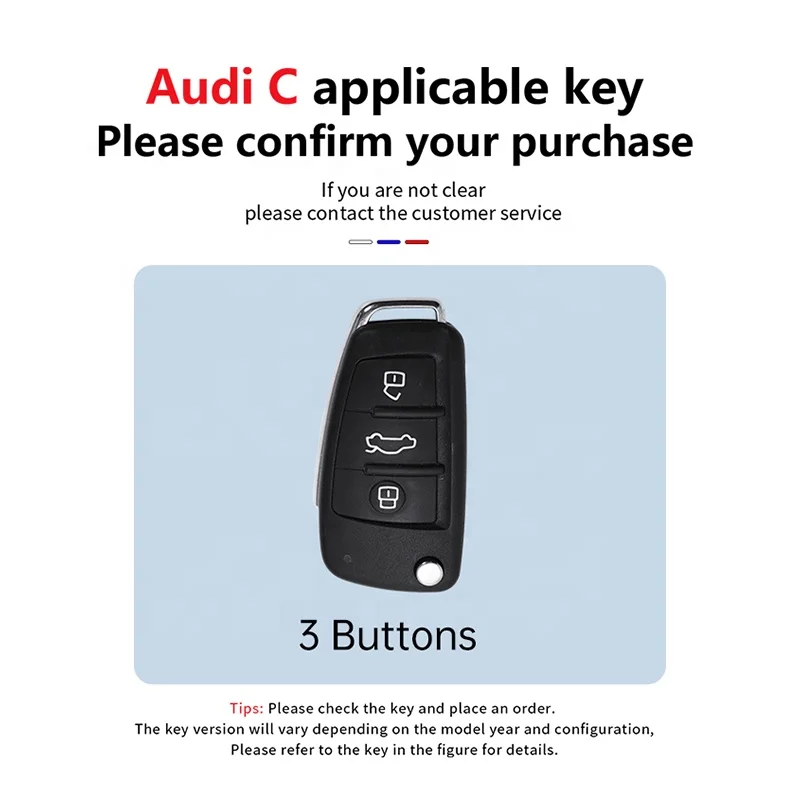 2023 New Style Sport Zinc alloy silicone Car Key Case Applicable All-inclusive Key Cover Protection Case Key Chain For Audi