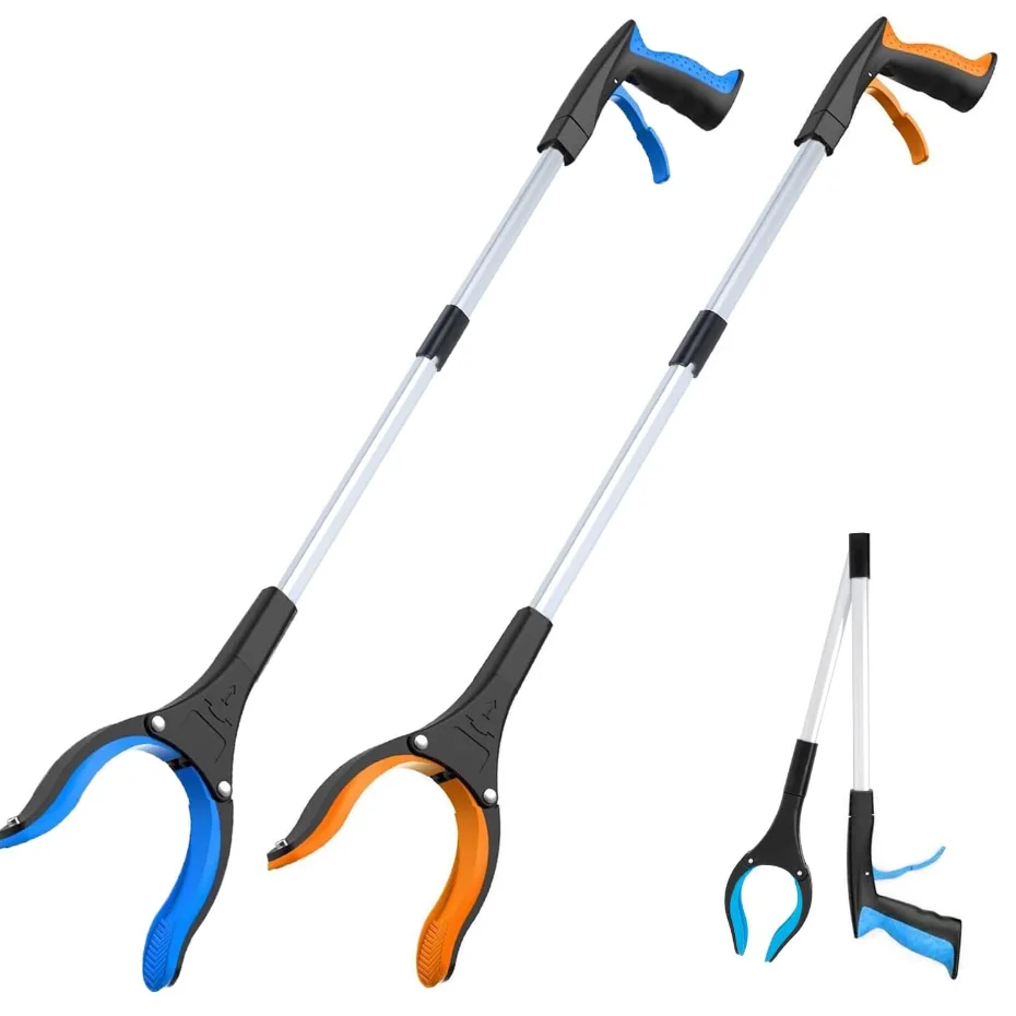 Multifunctional Grabber Reacher Tool Aluminum Foldable Gripper Trash Claw Grabber Extendable Litter Picker Tool