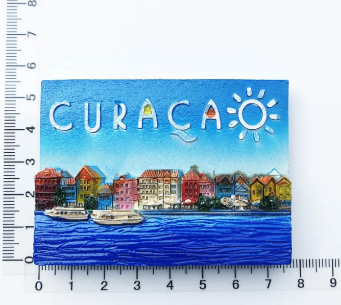 HOLLAND  CURACA Travel souvenir crafts resin 3D refrigerator magnet