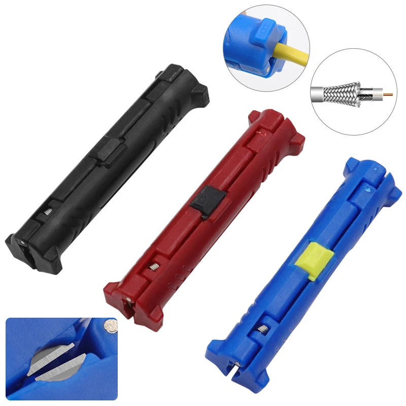 Multi-function Electric Wire Stripper Pen Rotary Coaxial Wire Cable Pen Cutter Stripping Machine Pliers Tool For Cable Puller