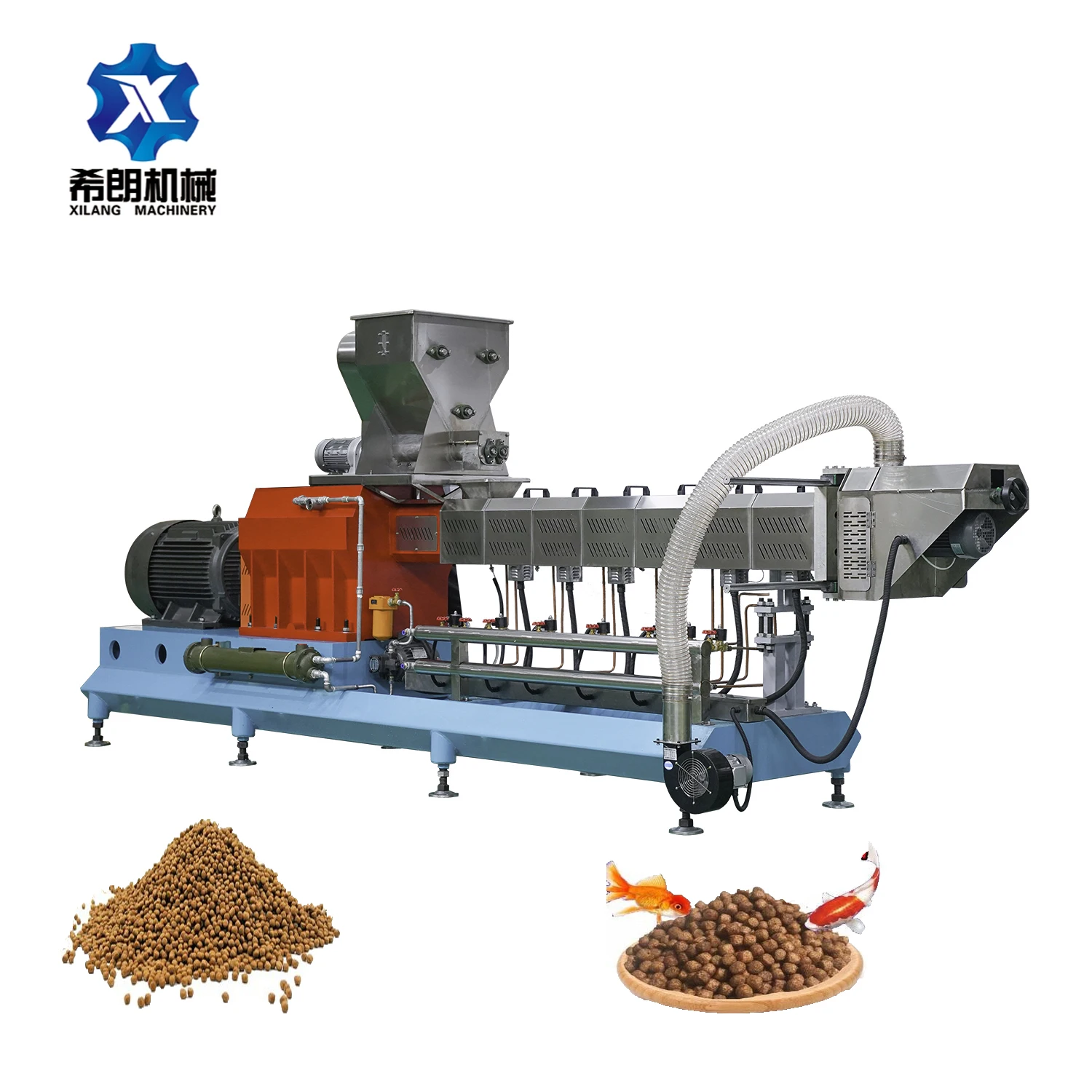 baby Fish Feed Pet Food Extruder Machine fish feed production line Industrial  using for farmer with high  quality