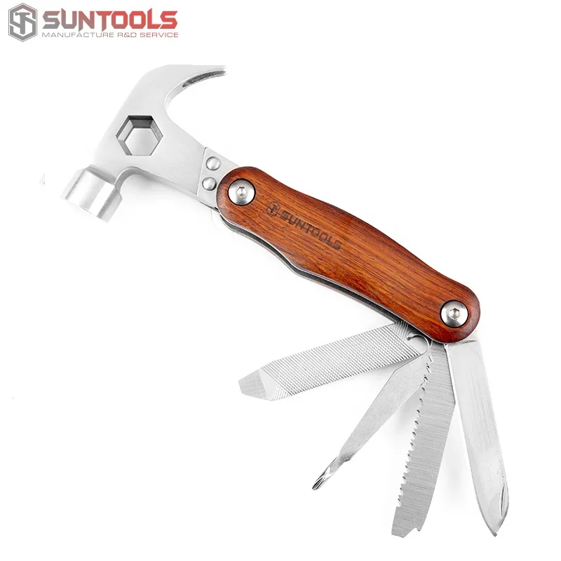 Camping Emergency Survival Multi Tools Purpose Claw Hammer Gear Kit With Knife Screwdrivers