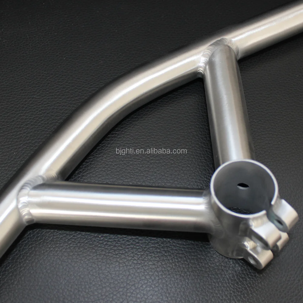 Comeplay Factory Direct customized GR9 ti3al2.5v titanium flat handle bar with stem for bicycle
