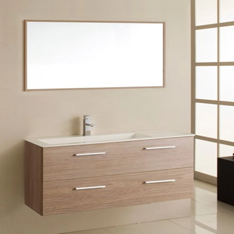 China hot sale Solid Wood Blue Bathroom Vanities Mirror Bathroom Cabinets From Manufacturer
