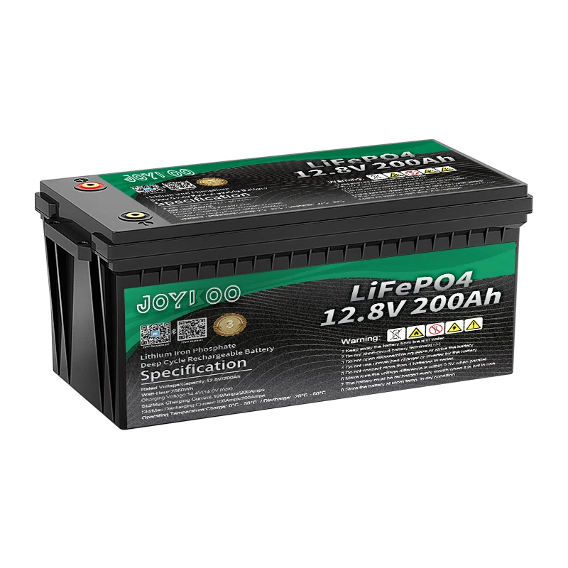 12V200Ah 12 8 V 200Ah 12V LFP глубокий цикл Солнечный RV Караван морской литий-ионный аккумулятор 100Ah Smart BMS LiFePO4