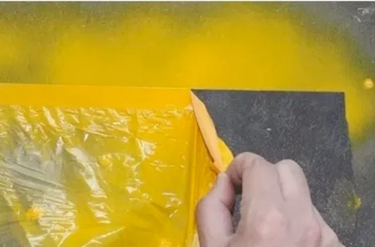 Car Automotive Pre Taped Auto Paint Masking Plastic Film Heat Resistant Pre-Taped Masking Film For Exterior Wall Painting