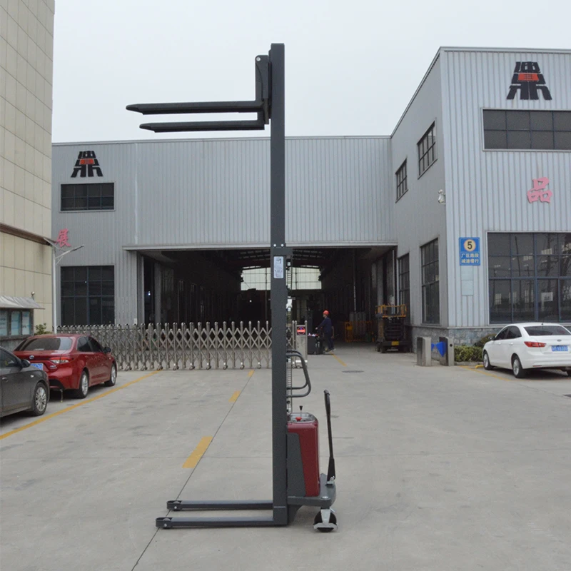 high quality semi electric forklift pallet stacker semi-electric forklift jack stacker