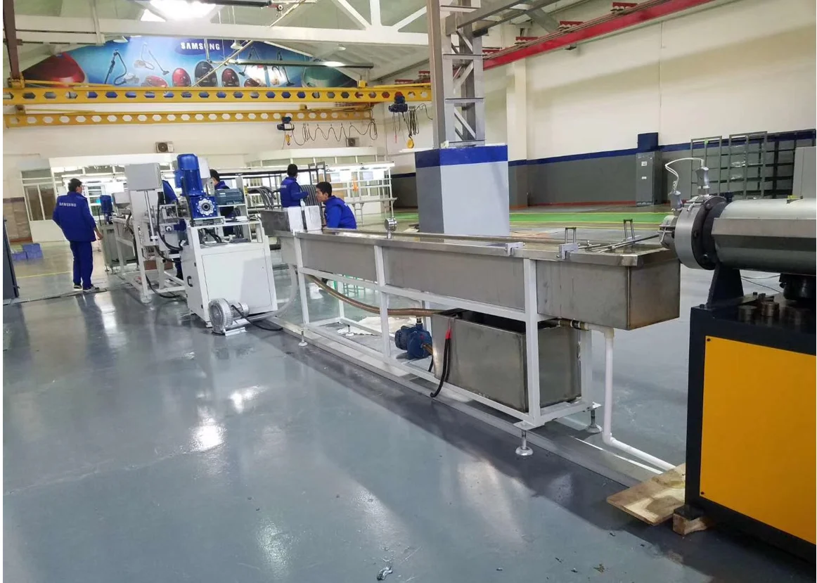 EVA Vacuum Cleaner Hose Spiral Pipe Corrugated Swimming Pool Tube Extruder Machine