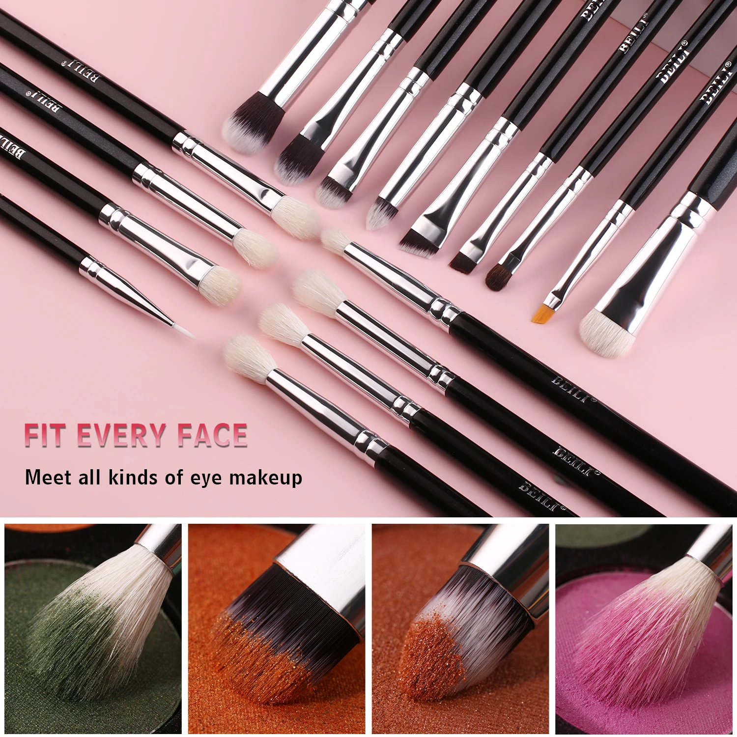BEILI eco friendly makeup brush set lash lift glue balm smart makeup organizer makeup brushes private label set de brochas