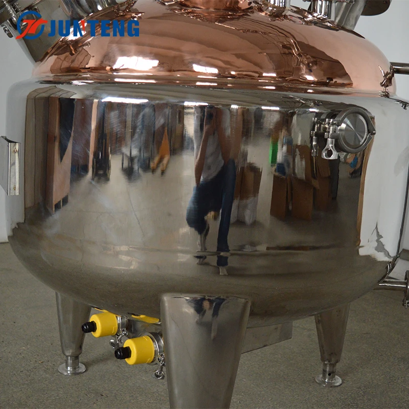 Design New Production Vodka Brandy Alcoholic Beverage Bubble Cap Plate Reflux Alcohol Still Commercial Distiller