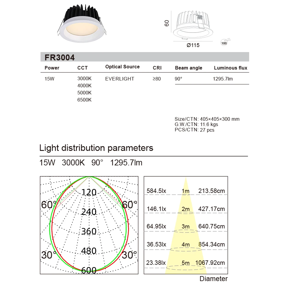 Dali Dimmable Triac Dimming 0-10V 15W Surface Anti Glare Embedded Ceillings Light Living Room Led Recessed Downlights prices