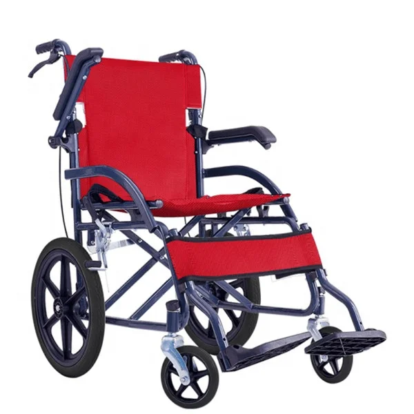 HY-P-015 Medical Foldable Reclining Patient Aluminium Wheelchair for Disabled Special Elderly Manual Standard Steel Wheelchair
