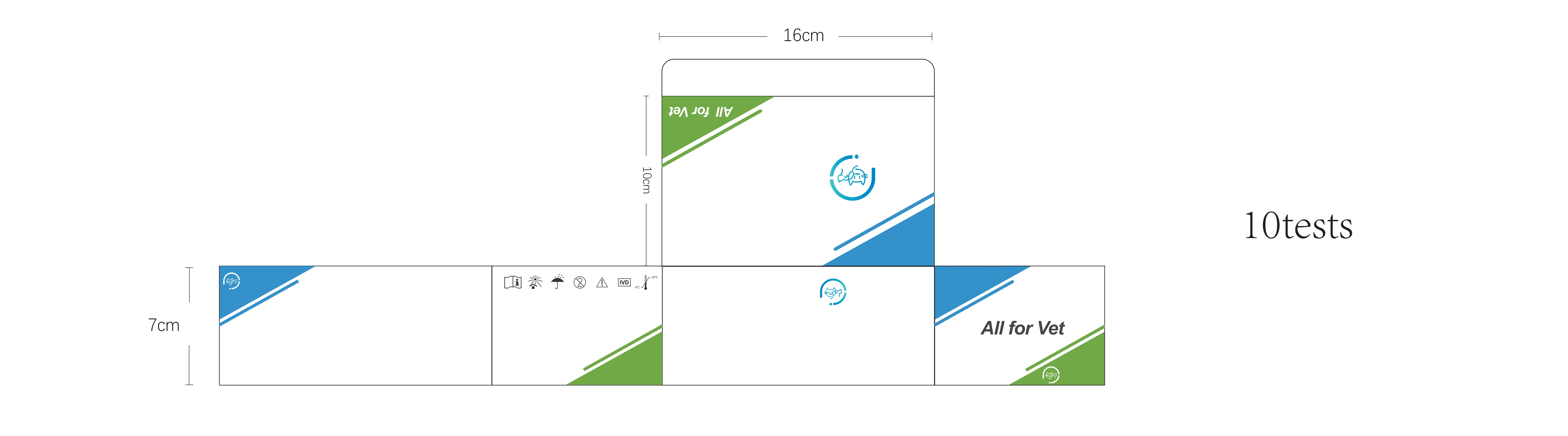 Veterinary quick diagnosis one-step FIPV Feline infectious peritonitis antibody test kit for clinic
