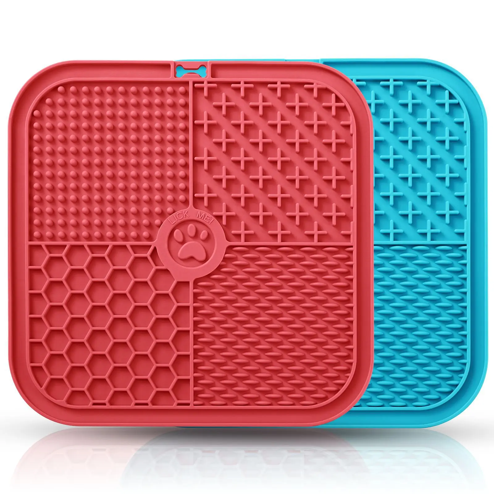 Wholesale Dog Slow Eating Silicone Lick Pad With Suction To Wall Safe Material Pet Feeding Bowl Mat Slow Eating Pet Treat Mat