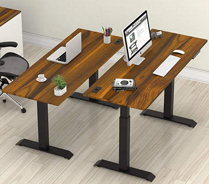 Mstar Height Adjustable Sit to Stand Desk Riser Converter Workstation Fit Dual Monitors with Removable Keyboard Tray Ergonomic