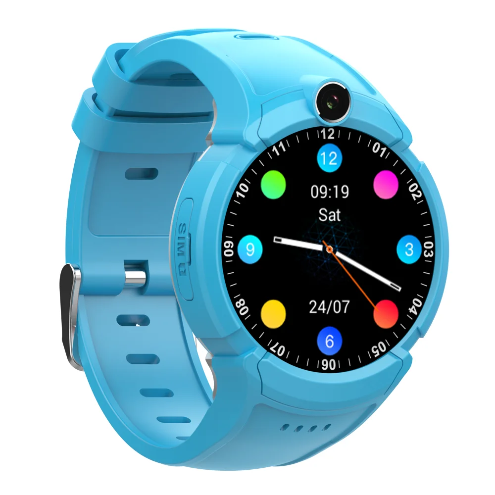Wholesale Y12 Round 4G Watch Wrist Cell Phone Watch Waterproof SOS Call GPS Kids Smart Watch Tracker Smartwatch For Kids Safety