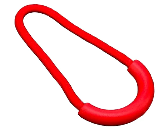 custom brand logo Rubber Zipper Puller for clothing