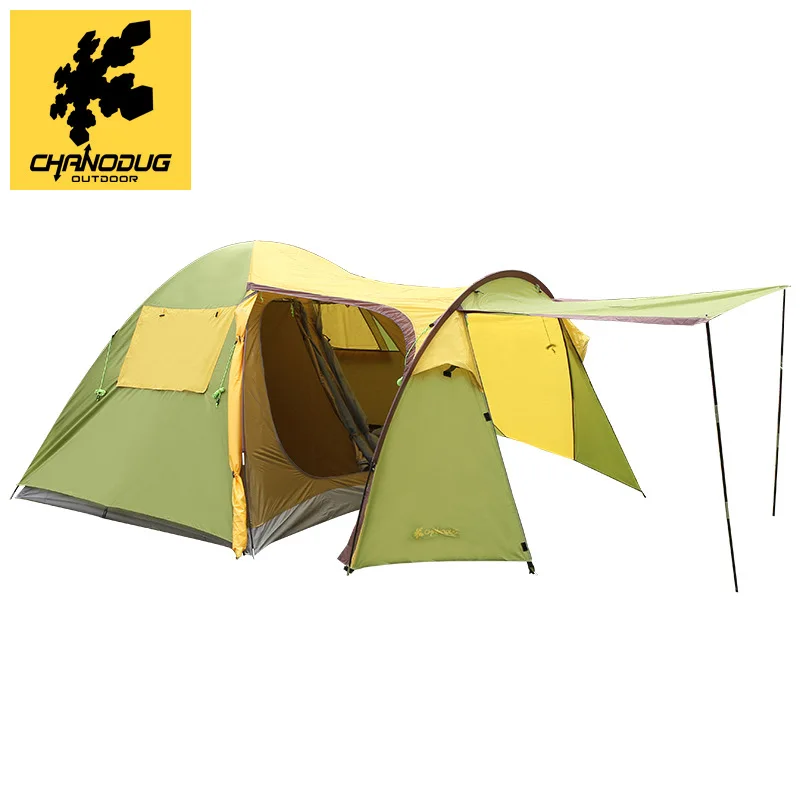 New Design One room one hall outdoor camping tourist mountaineering tent Double-decker multi-person tent with 5-6 people