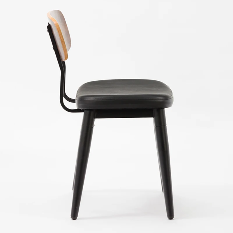 Amazon Wholesale North Euro Style Dining Chair with  PU Cushion with Back Rest GA2001C-45STP