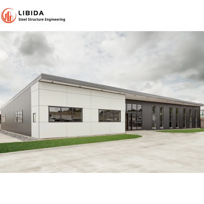 Metal light weight construction steel beam support prefabricated warehouse