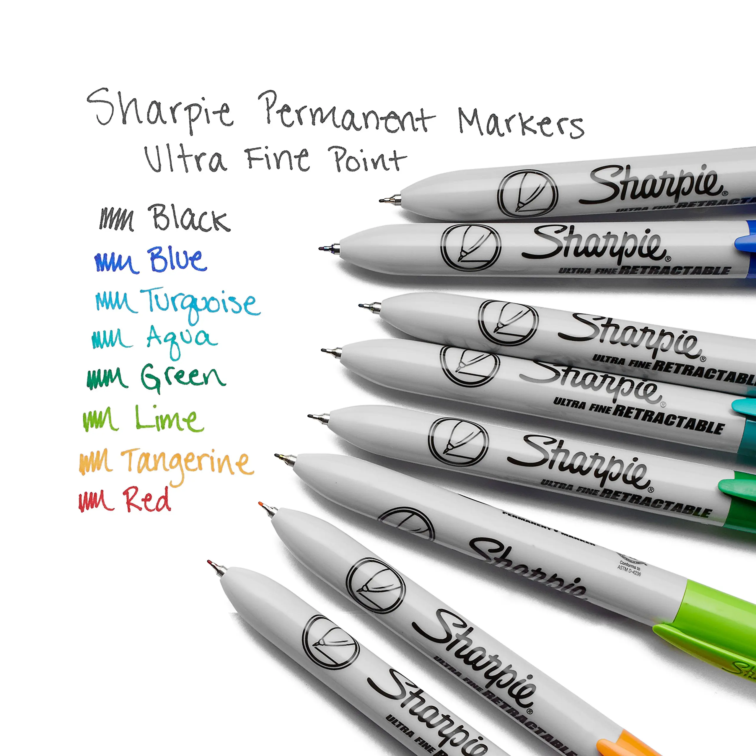 12pcs/box Extra Fine Signature Pen 32701 Oil-based Sharpie Art Marker pens