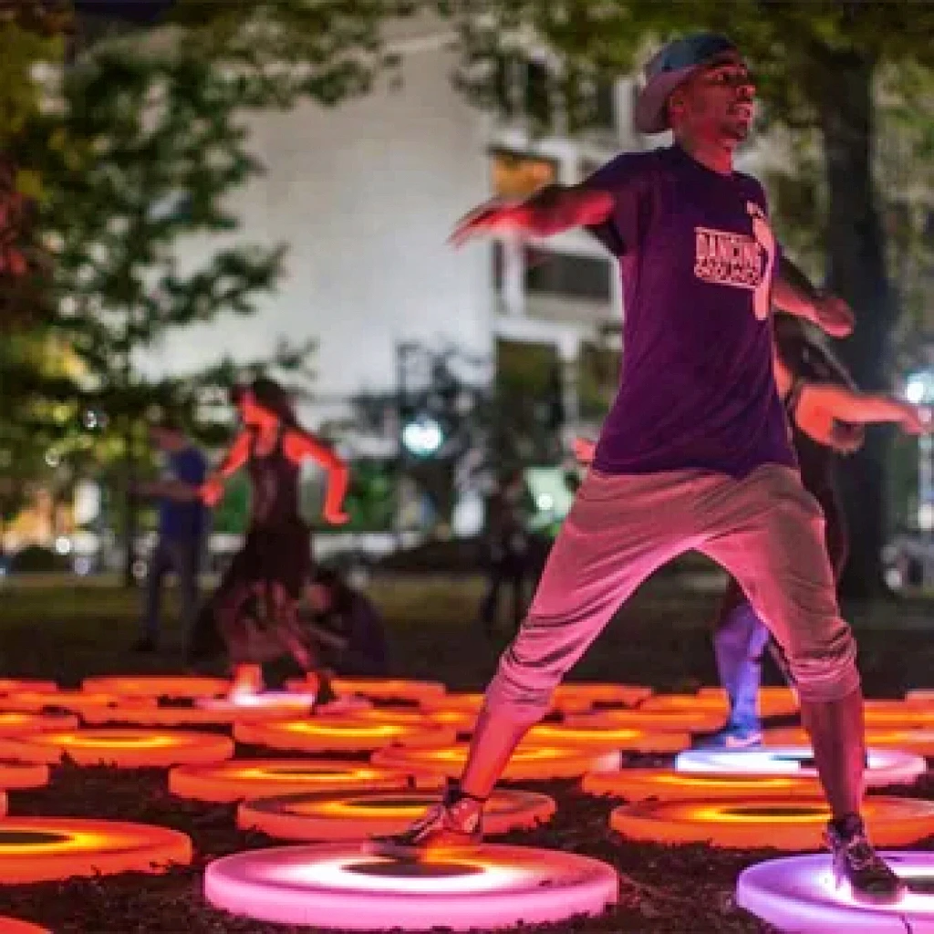 PE Outdoor RGB color Change Led Stage Wedding Portable Led Dance Floor Lights