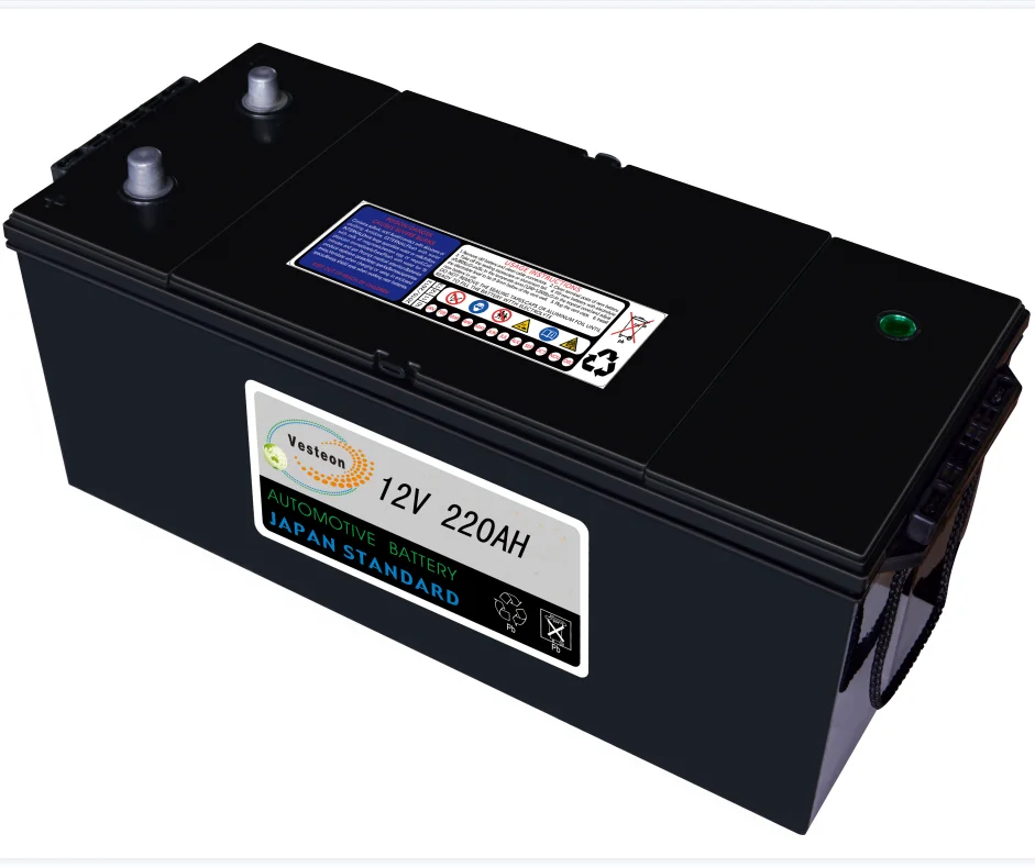 wholesale Manufacturer top quality 12V 220AH JIS/DIN auto mf/dry battery