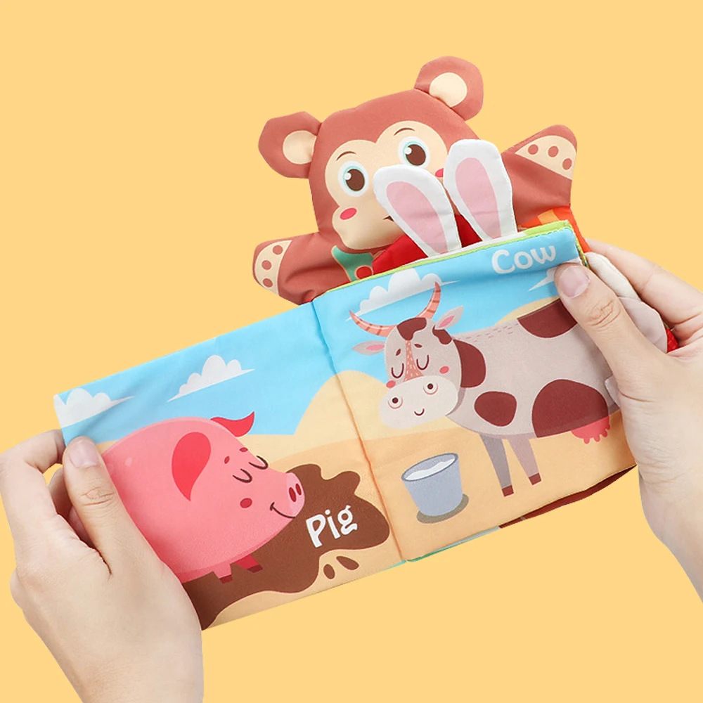 New Arrivals Early Education Intelligence Development Gift Toy Quiet Books for 0-3 Years Old Toddlers Baby Bath Towel Soft Book