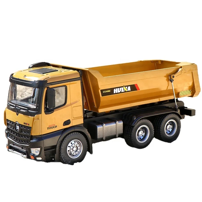 2020 Hot style mini skip car Dump truck, Remote control toys Alloy Tilt tip lorry durable material  tilting cart
