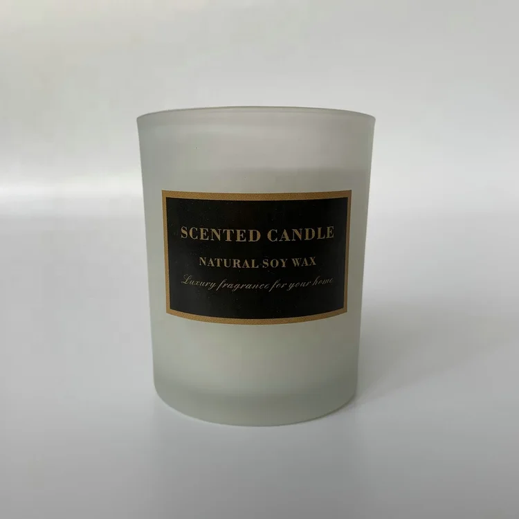 Factory High Quality Printed Glass with Lid Luxury Decorative Aromatherapy Home Fragrance Soy Wax Holder Custom Scented Candles