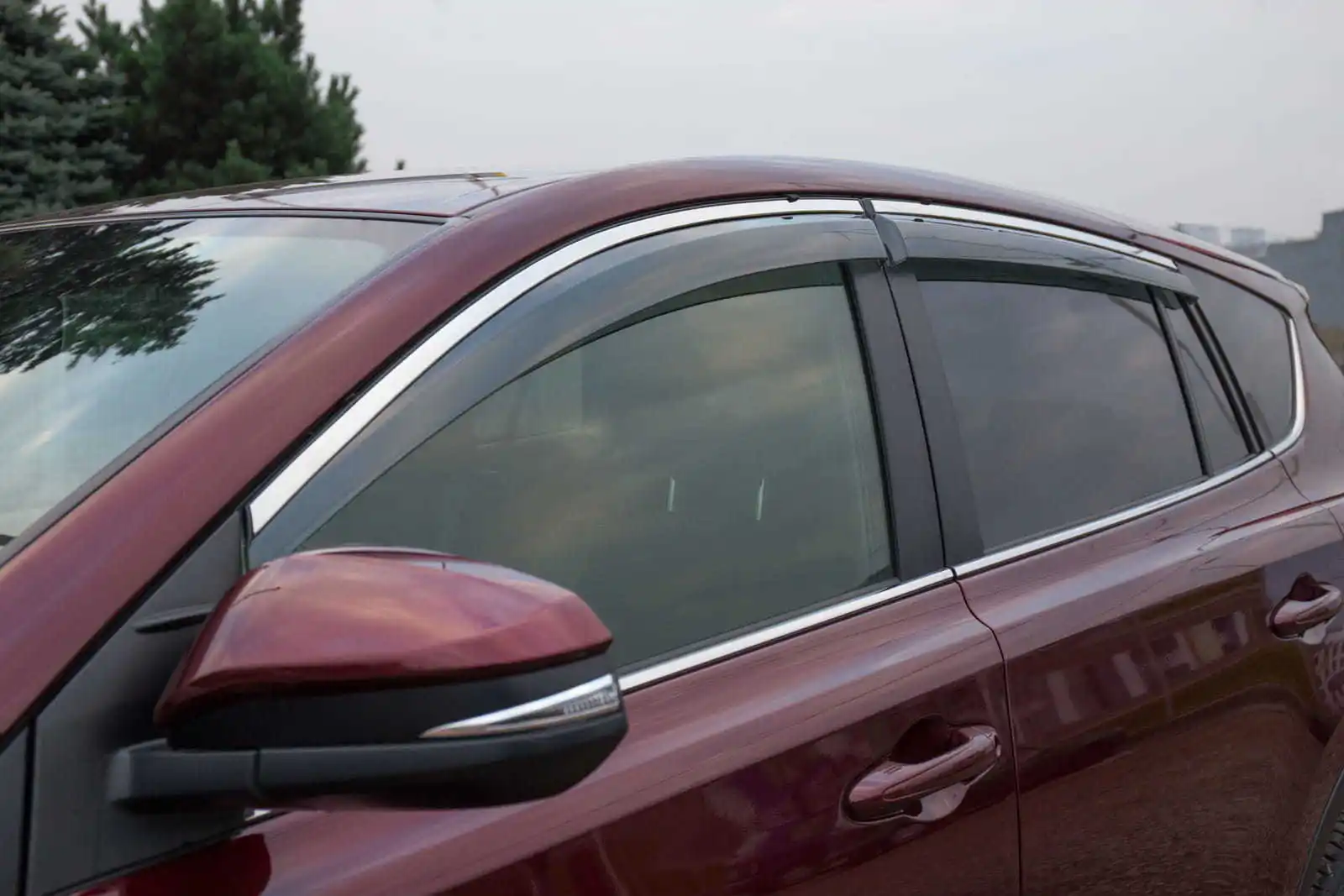 Car window visor FOR VW PASSAT B6 B7 B8 B9 wind deflectors weather shields rain guards side door vent visor car accessories