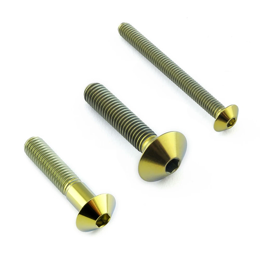 M6 Titanium Bolt For Fixing Motocross M5 Bike Carriage Unf Rainbow Hex Bead 12 Point Purple 3/8 8-32 5/16-24 M5*10 Titanium Bolt