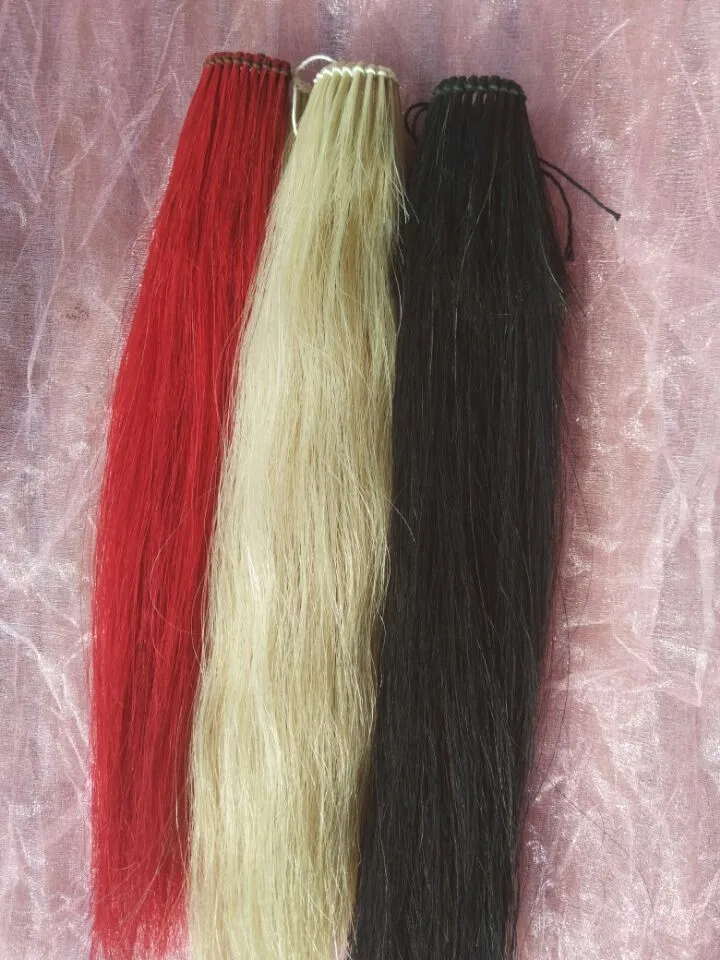 Natural white horse mane hair (horse mane extension) wefts,Forelock hairs