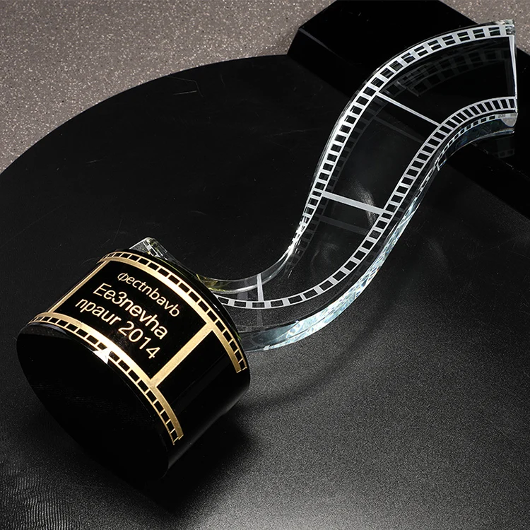 TV & film Character crystal trophy for movie Memorial awards