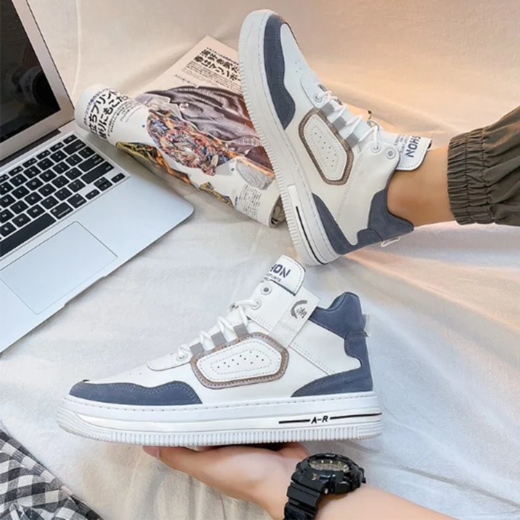 Wholesale New Type Stocked Customized Casual Sport Grey Color Men Shoes Sneaker