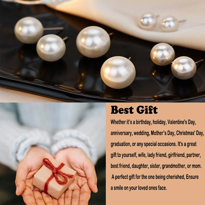 Fashion Earrings Sterling Silver Vintage Wedding Womens Tiny Pearl Stud Earrings Small Pearl Stud Earrings For Women