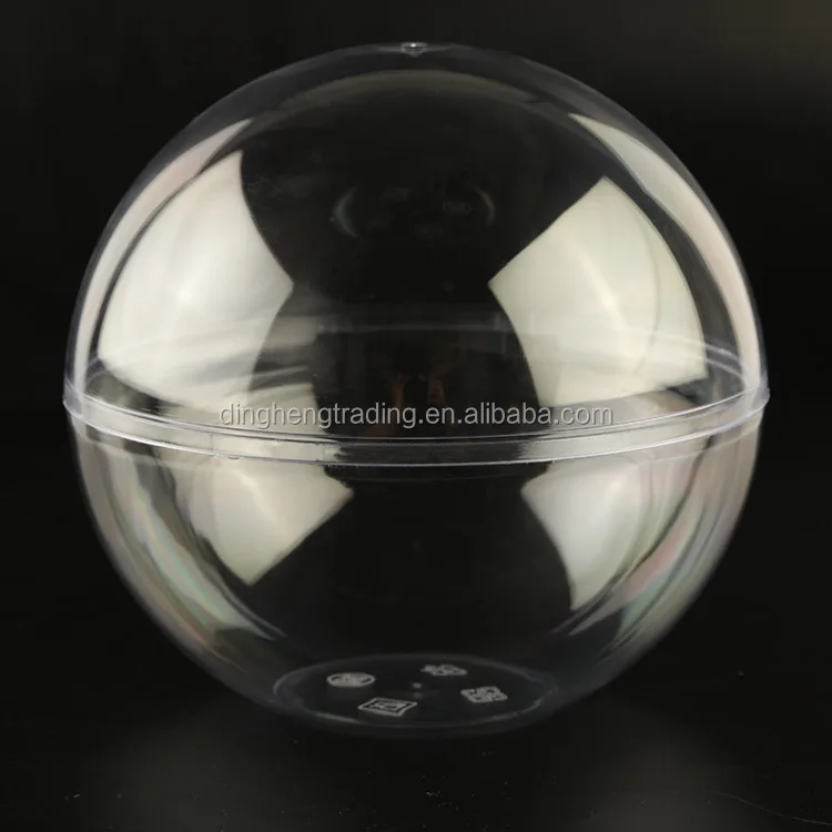 Wholesale New Arrival Sphere Clear Plastic Dome Cake Box Ball Salad Bowl with Lid in 4 Sizes
